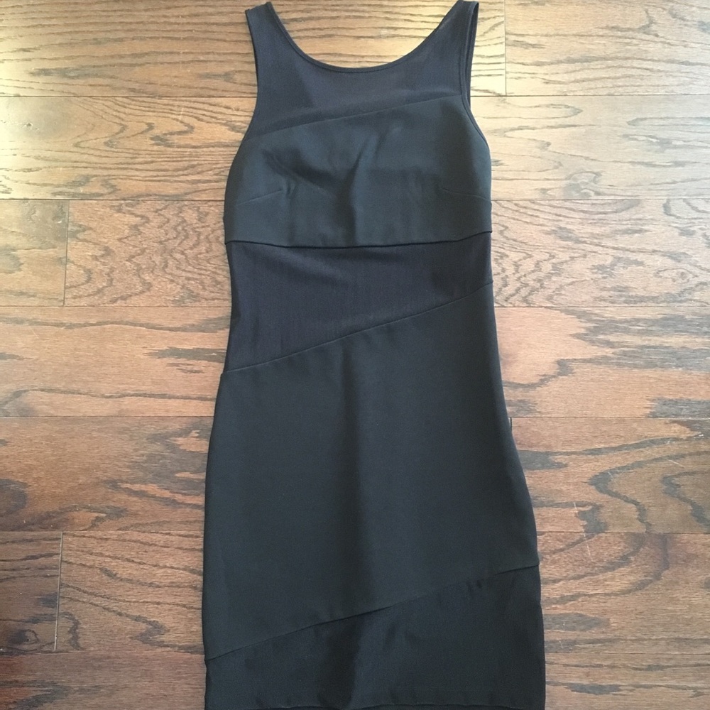 Sheer panel Bebe dress